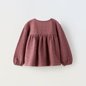 Zara girls long sleeve blouse